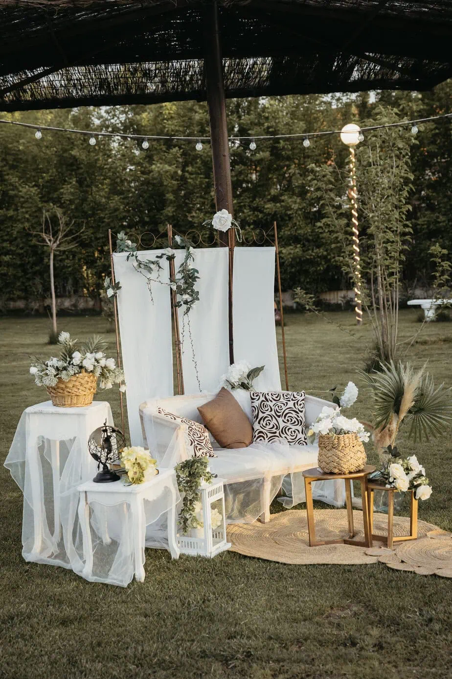 wedding cocktail hour finca la plata venue ()