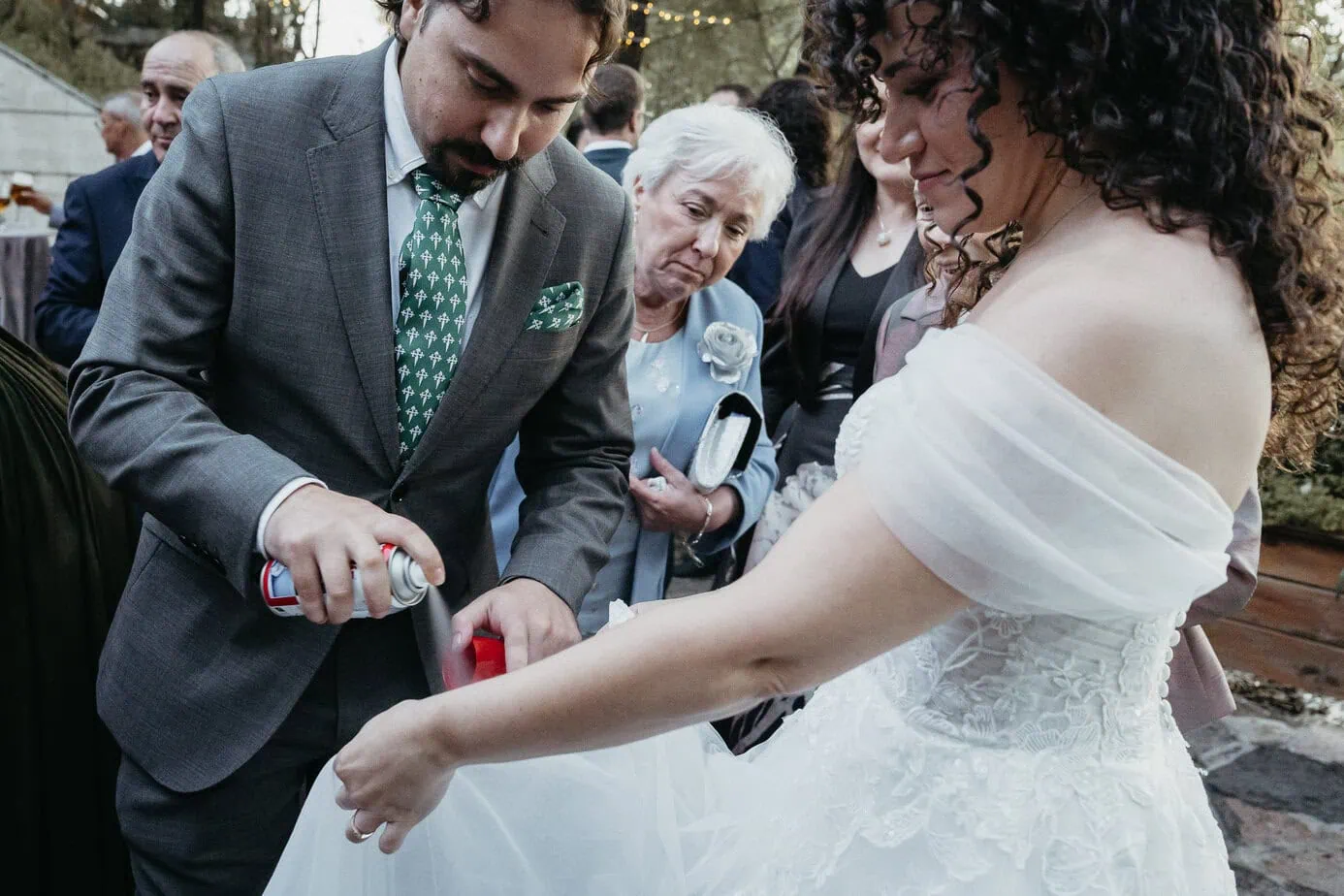 wedding cocktail hour complejo la ciguena venue ()