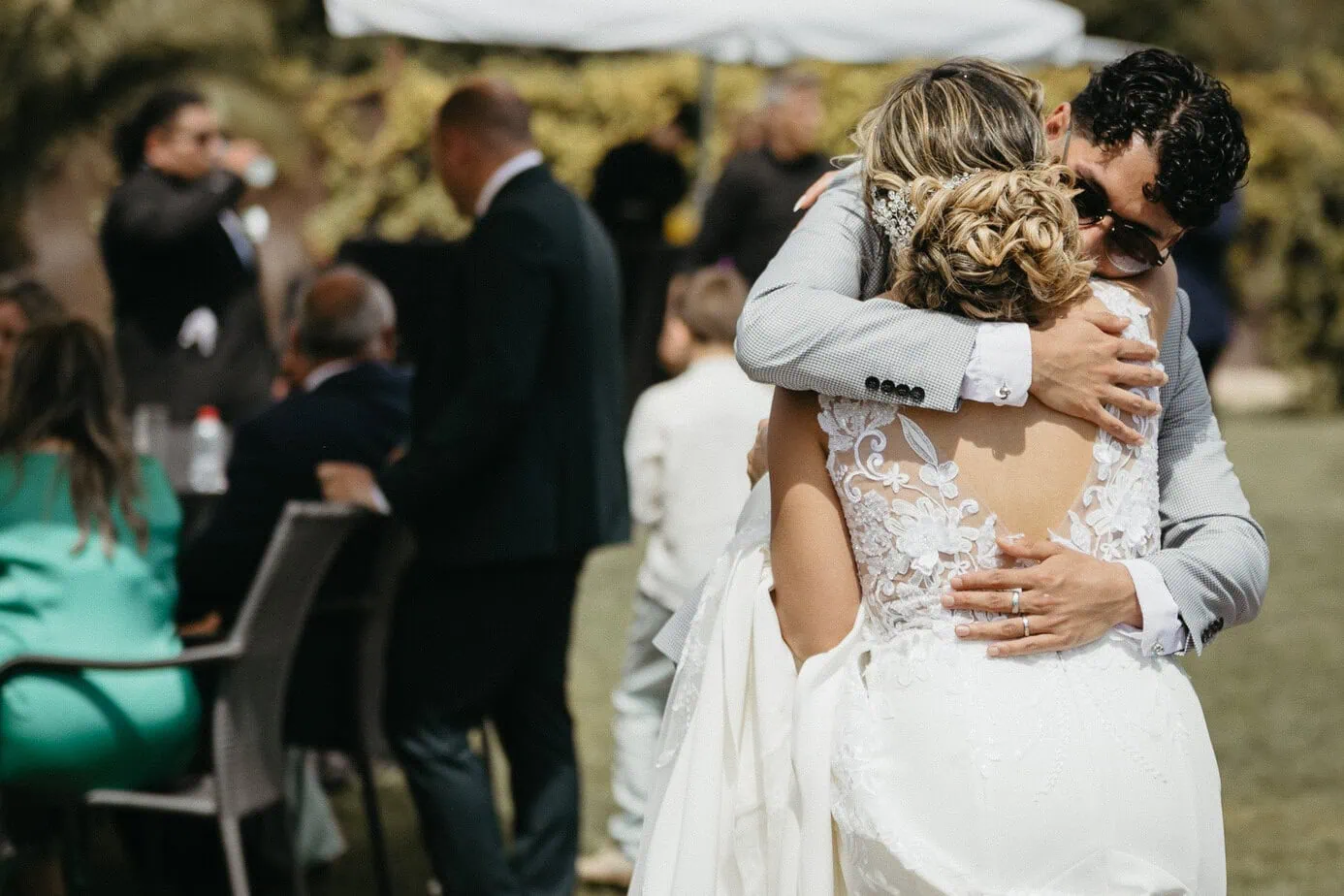 wedding cocktail hour finca la plata venue ()