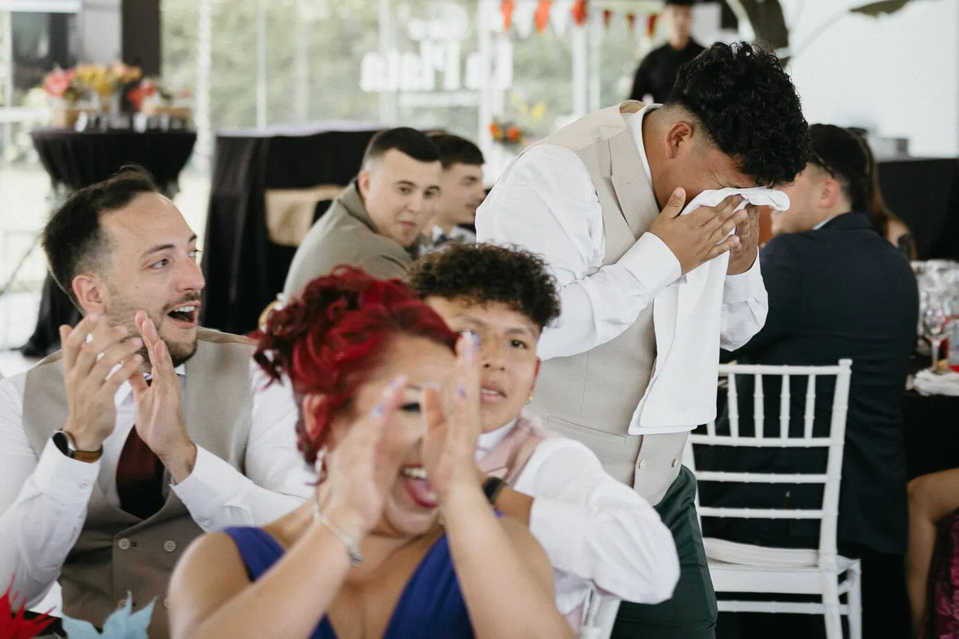 wedding cocktail hour finca la plata venue ()