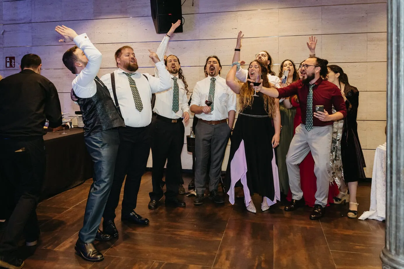 wedding reception dinner complejo la ciguena madrid ()