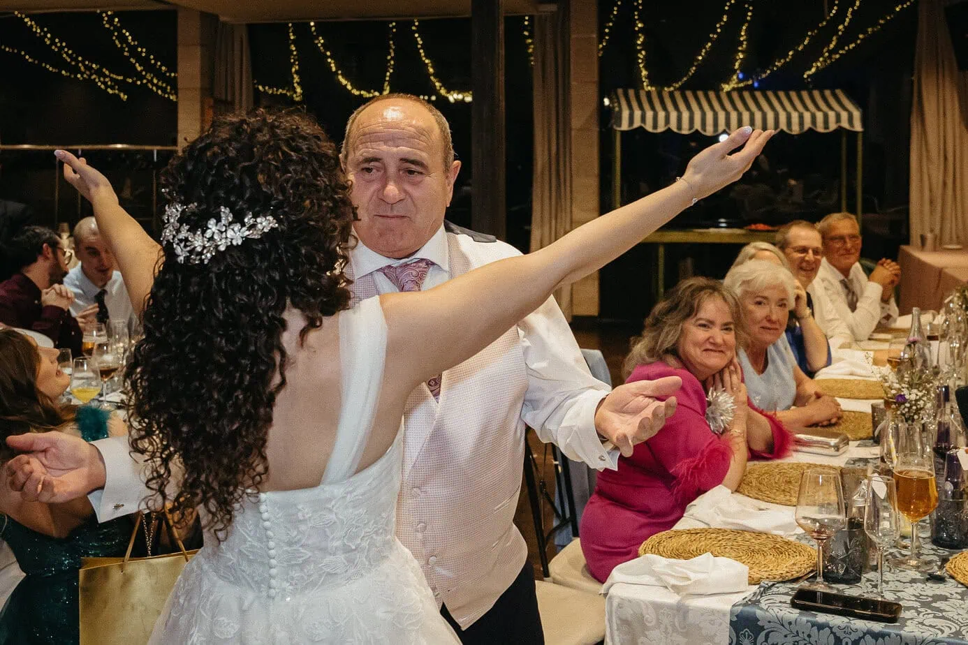 wedding reception dinner complejo la ciguena madrid ()