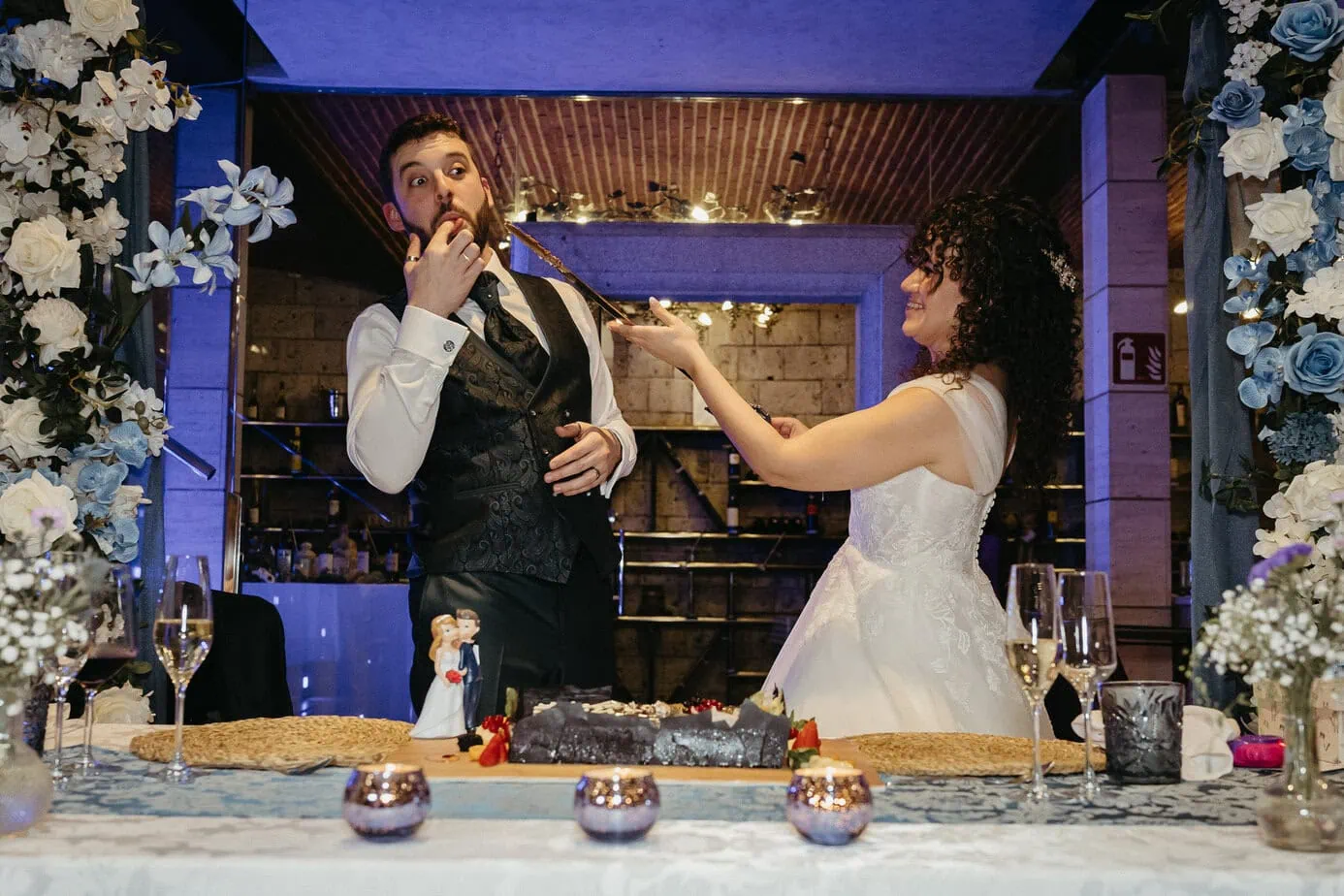 wedding reception dinner complejo la ciguena madrid ()