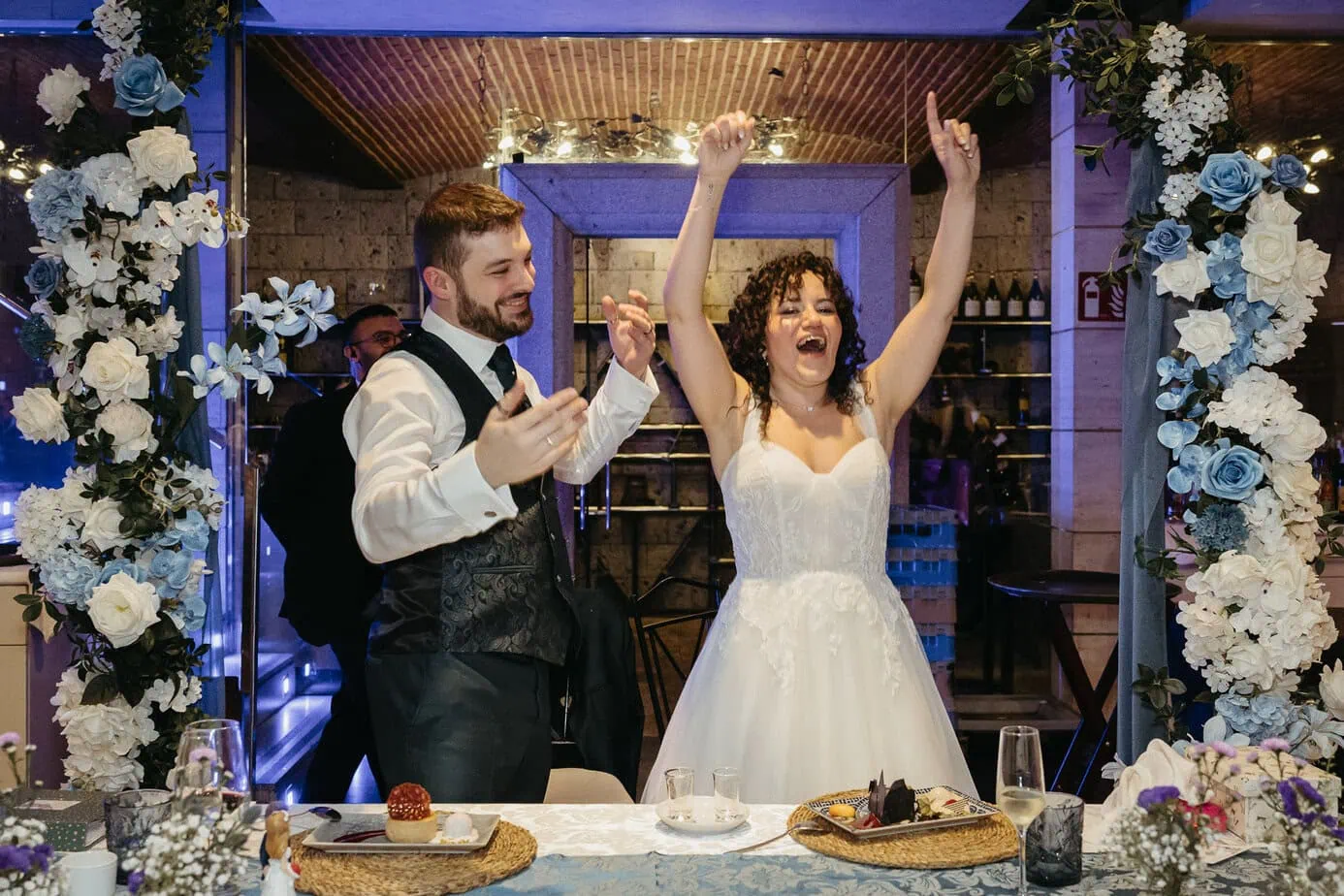 wedding reception dinner complejo la ciguena madrid ()