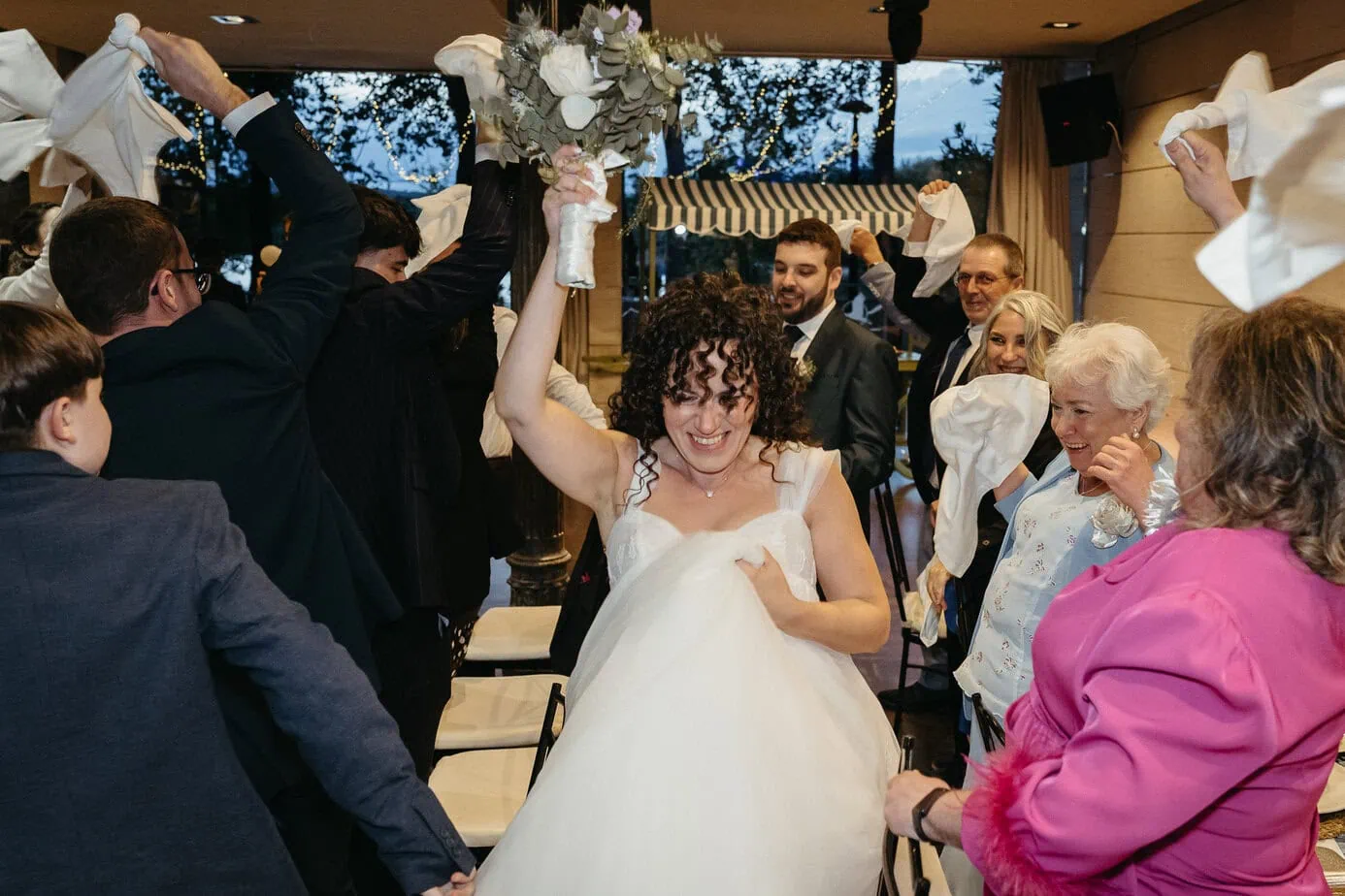 wedding reception dinner complejo la ciguena madrid ()