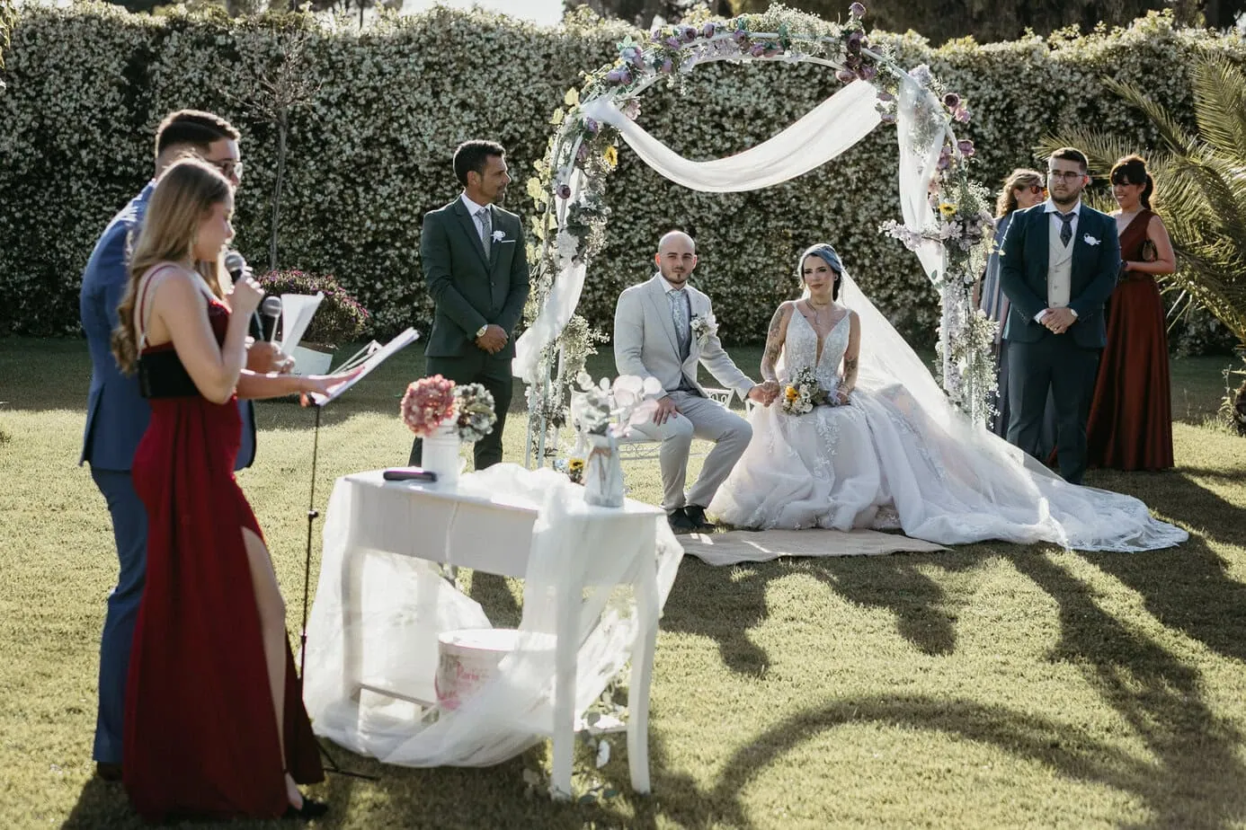 outdoor wedding ceremony spain fotoarte c la plata inbodas ()
