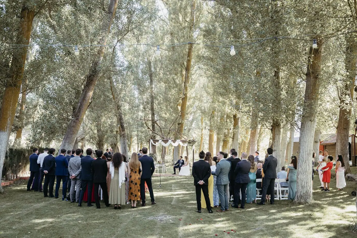 outdoor wedding ceremony casas de lujan ()