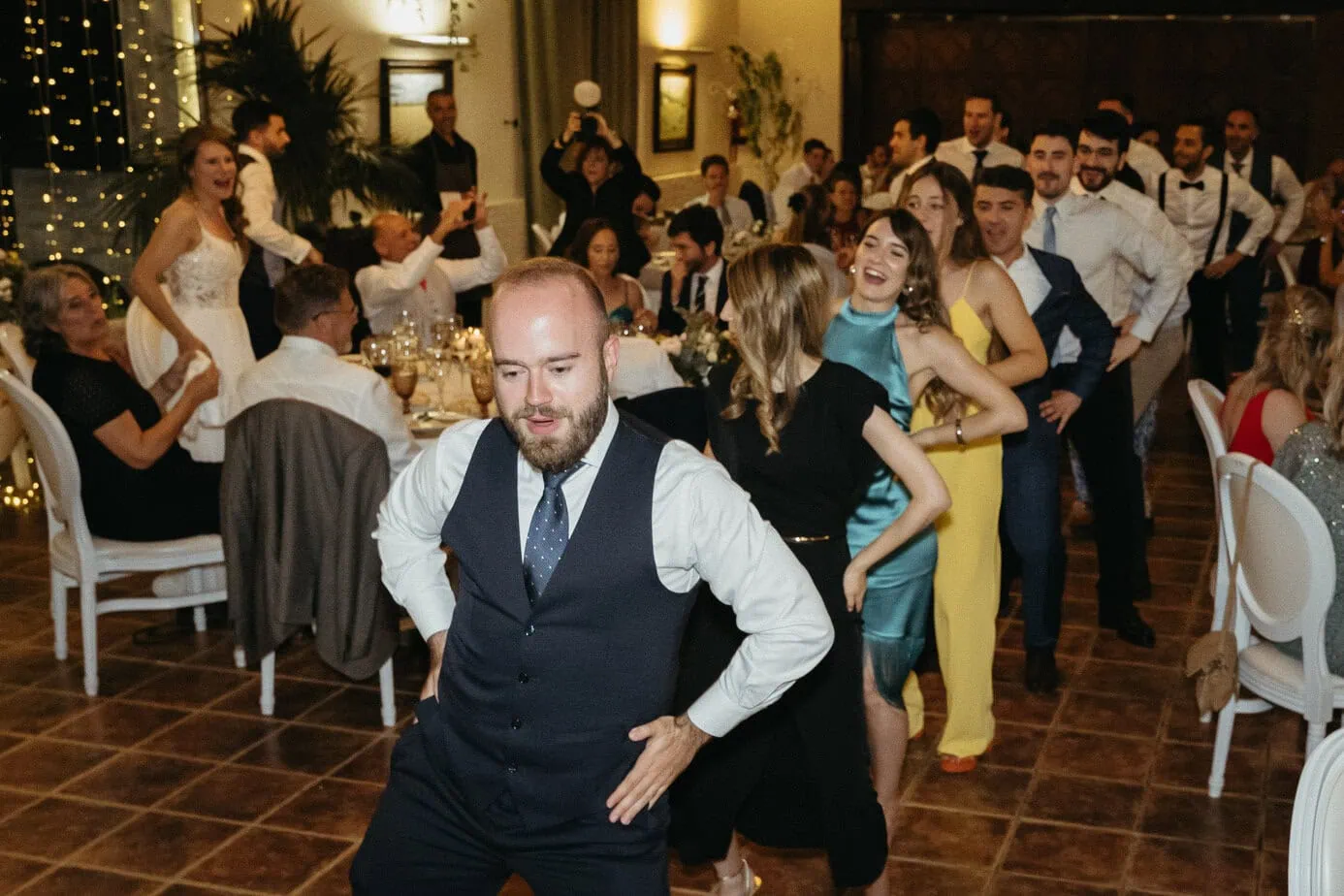 wedding reception dinner casas de lujan by fotoartec ()