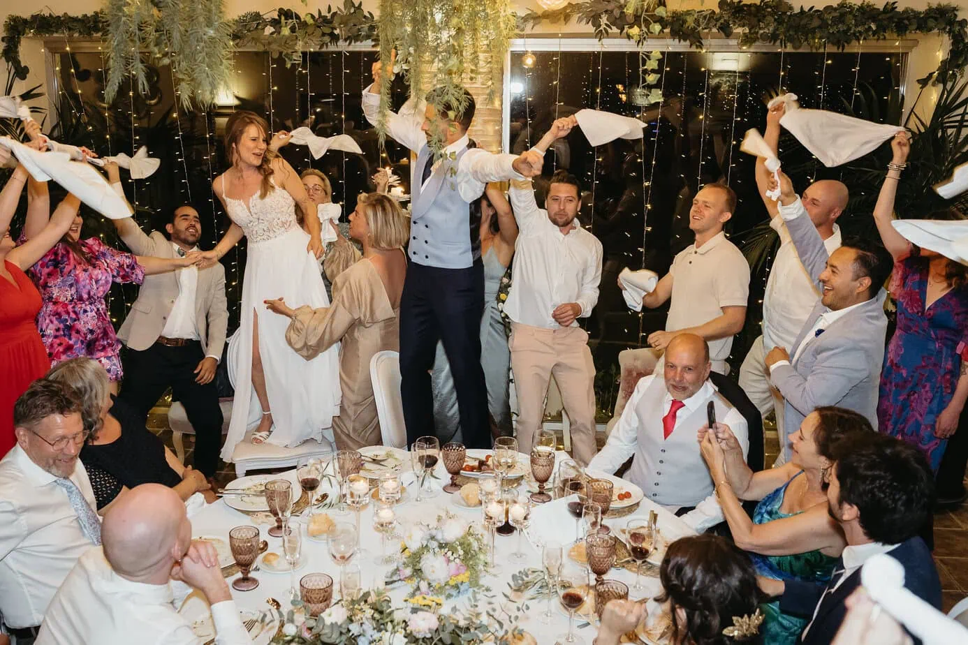 wedding reception dinner casas de lujan by fotoartec ()