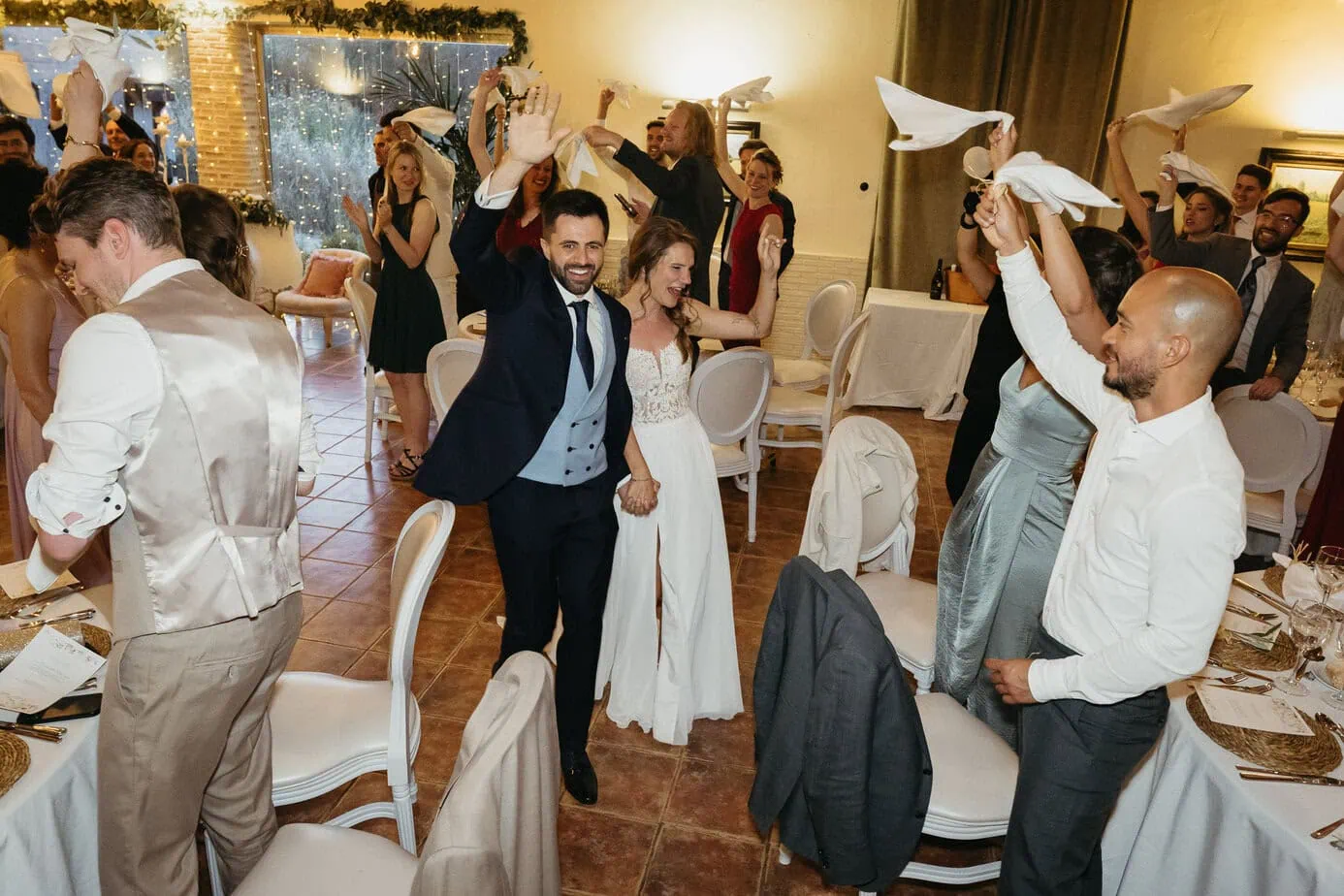 wedding reception dinner casas de lujan by fotoartec ()