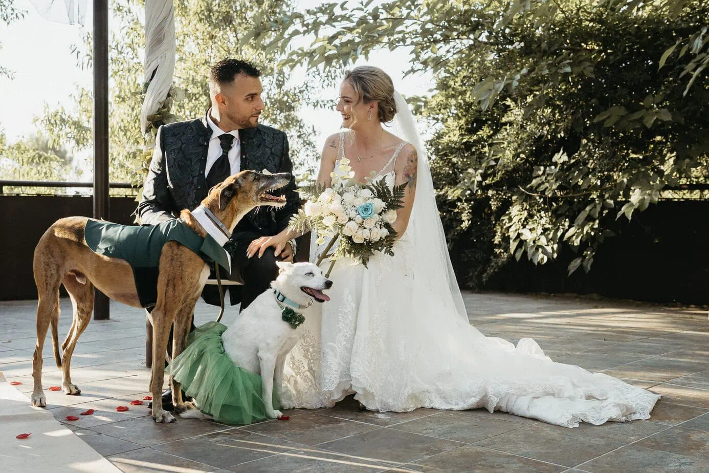 outdoor wedding ceremony finca gurugu I inbodas madrid fotoarte c ()