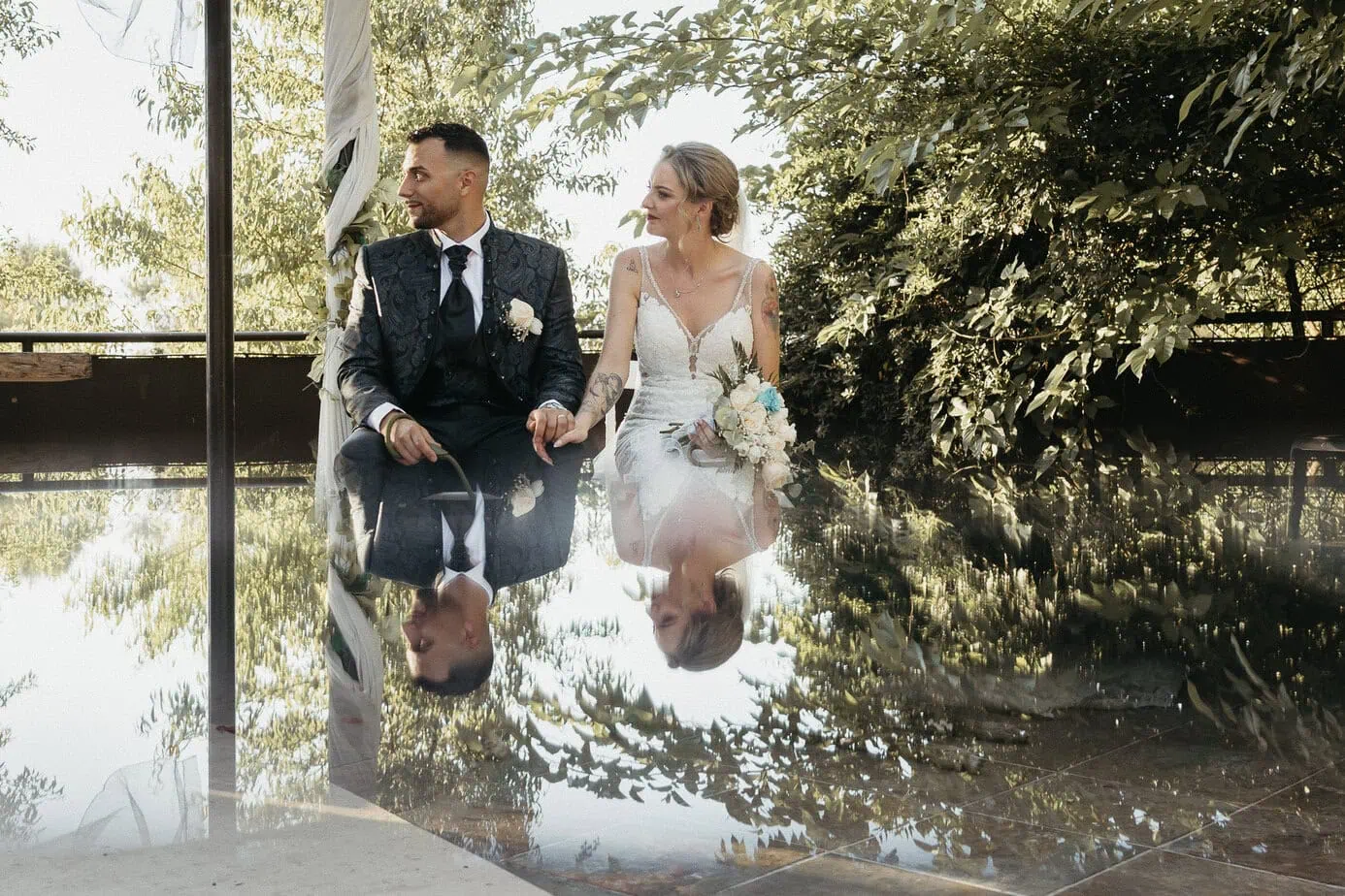 outdoor wedding ceremony finca gurugu I inbodas madrid fotoarte c ()