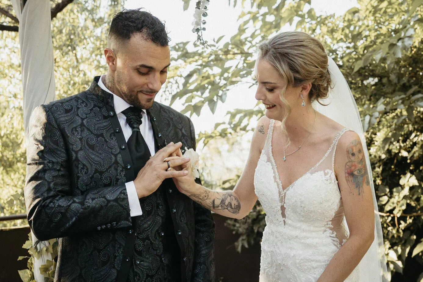 outdoor wedding ceremony finca gurugu I inbodas madrid fotoarte c ()