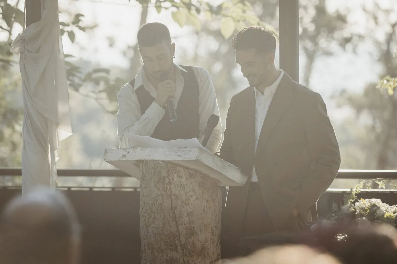 outdoor wedding ceremony finca gurugu I inbodas madrid fotoarte c ()