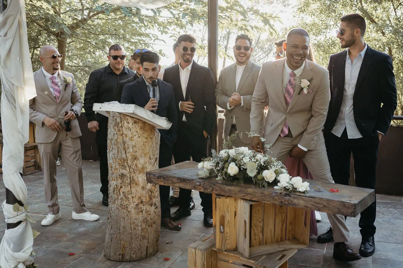 outdoor wedding ceremony finca gurugu I inbodas madrid fotoarte c ()