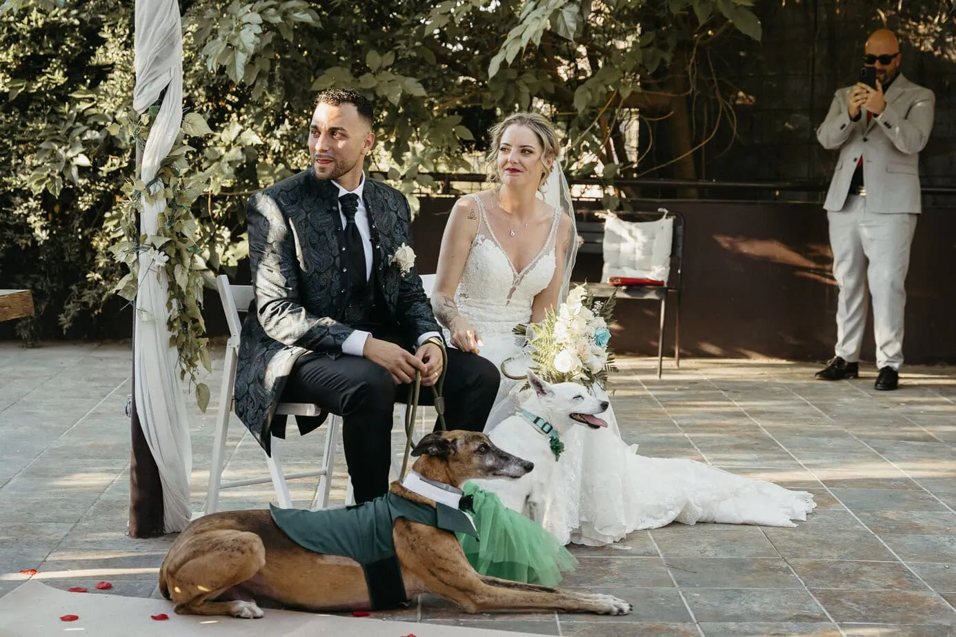 outdoor wedding ceremony finca gurugu I inbodas madrid fotoarte c ()