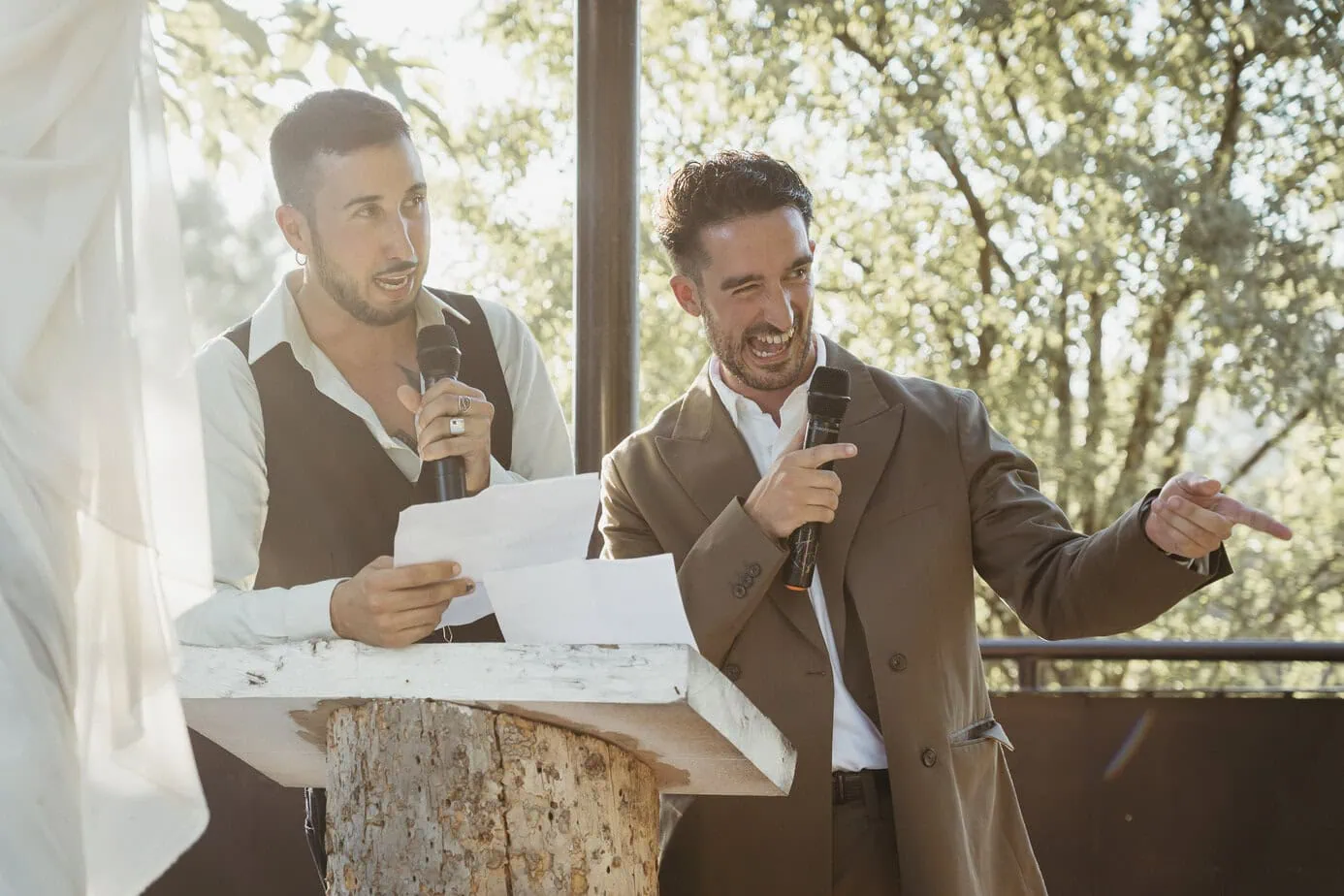 outdoor wedding ceremony finca gurugu I inbodas madrid fotoarte c ()