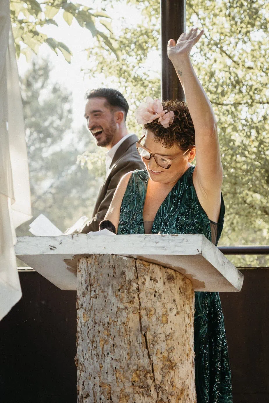 outdoor wedding ceremony finca gurugu I inbodas madrid fotoarte c ()